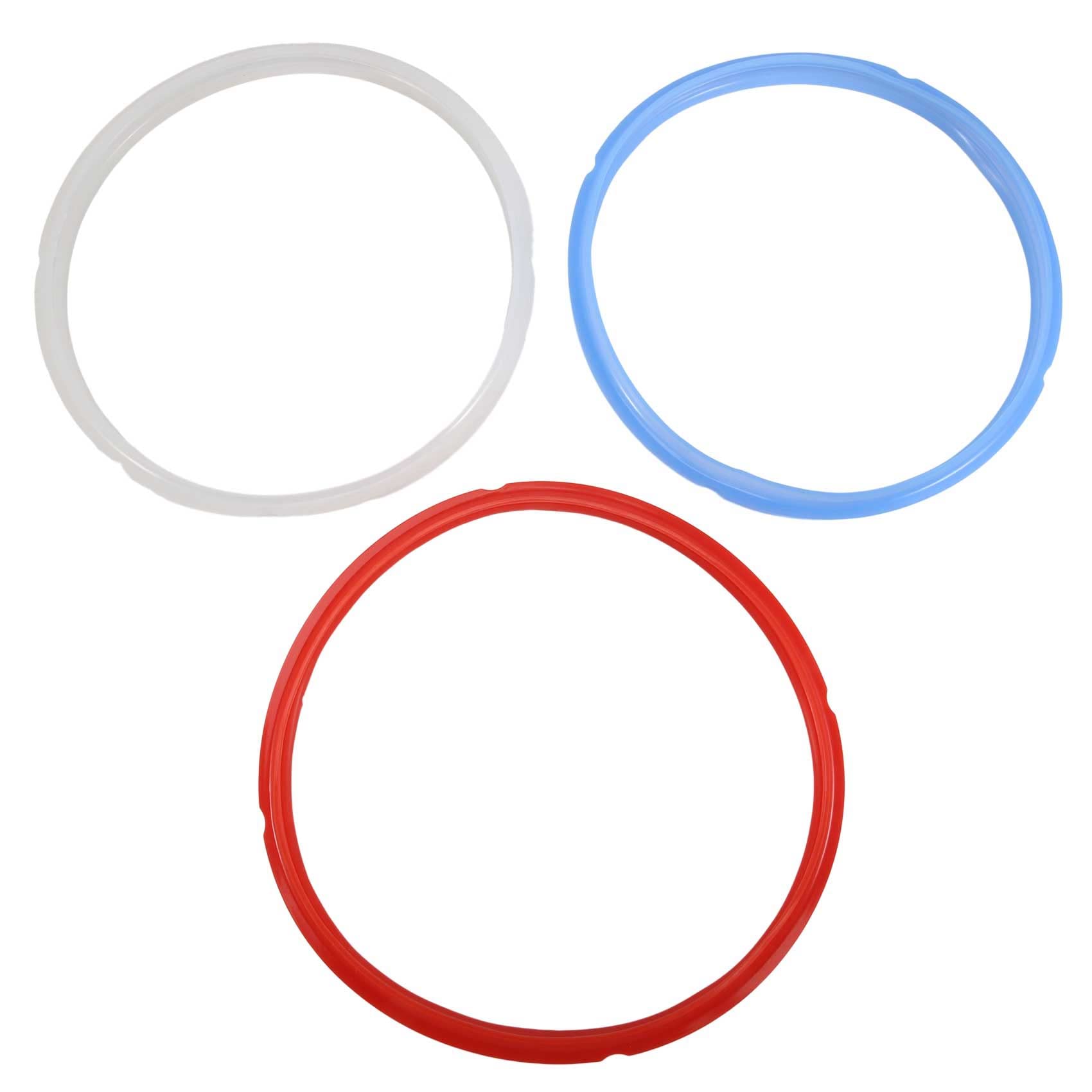 Borimend 3 Pack Sealing Rings for Foodi 8 Quart Silicone Gasket Accessories Rubber Sealer Replacement for Air Fryer