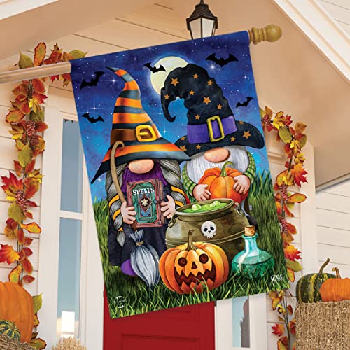 Briarwood Lane Halloween Gnomes House Flag Humor Spooky 28" X 40" #TOP3