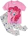 Girls Pajamas Cotton Toddler Cotton 2 Piece Sleepwear Kids Clothes Set Pink 3T