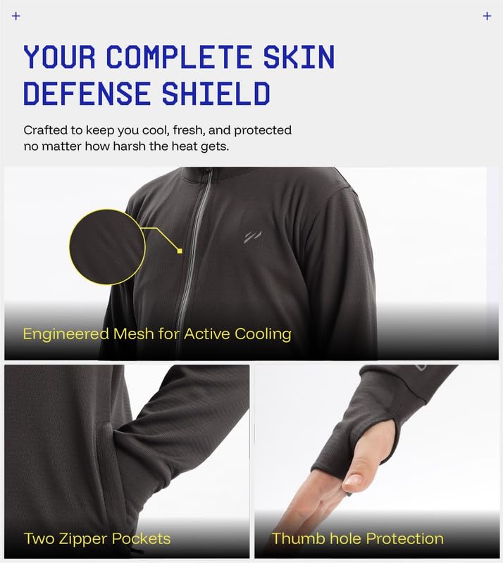 Image of BLUE TYGA Boys UPF 50+ Sunscreen Jacket - Cool, Comfy & Sun-Safe Protection for Every Adventure