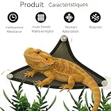 Colenumone 2 hamacs en nylon maillé pour pogona et lézard photo 3