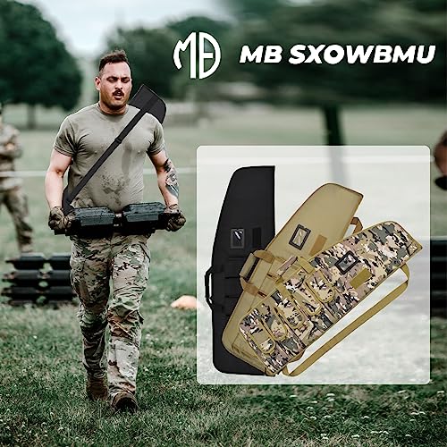 Mb Sxowbmu Soft Rifle Case, Lightweight Tactical Gun Bag For Shooting Range, Multiple Magazine Pouches & Accessory Bags, Available Length In 38 Inch - Khaki #TOP6