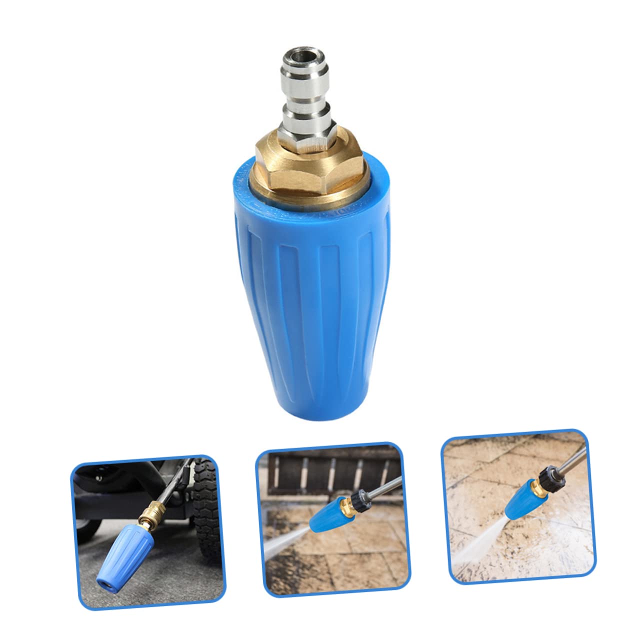 4 Piezas Boquilla Giratoria de Alta Presión Piezas de Lavadora a Presión Accesorios de Lavadora a Presión Boquilla de Lavadora Eléctrica Boquilla de Lavadora a Presión para Girar Lavadora