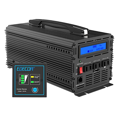 【EDECOA/純正弦波/1500w/電力インバーター/DPP15】 Amazon.co.jp: EDECOA 1500w 正弦波 インバーター 12v DC を