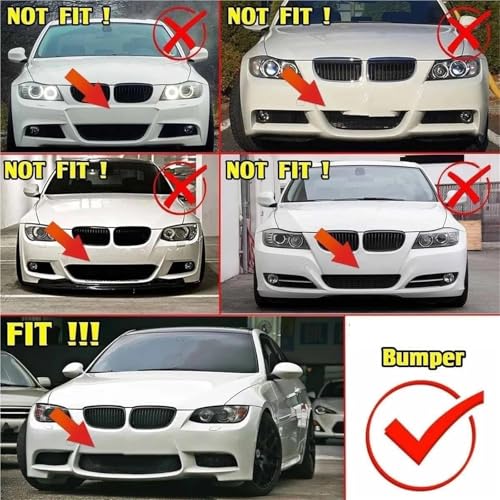Grille de phare antibrouillard style M3 pour calandre BMW E90 - 3