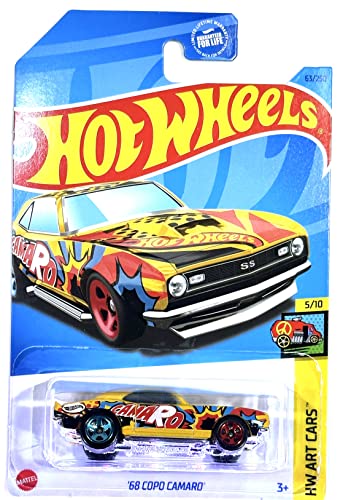 Hot Wheels COPO Camaro '68 Amarillo 1:64 miniatura 1