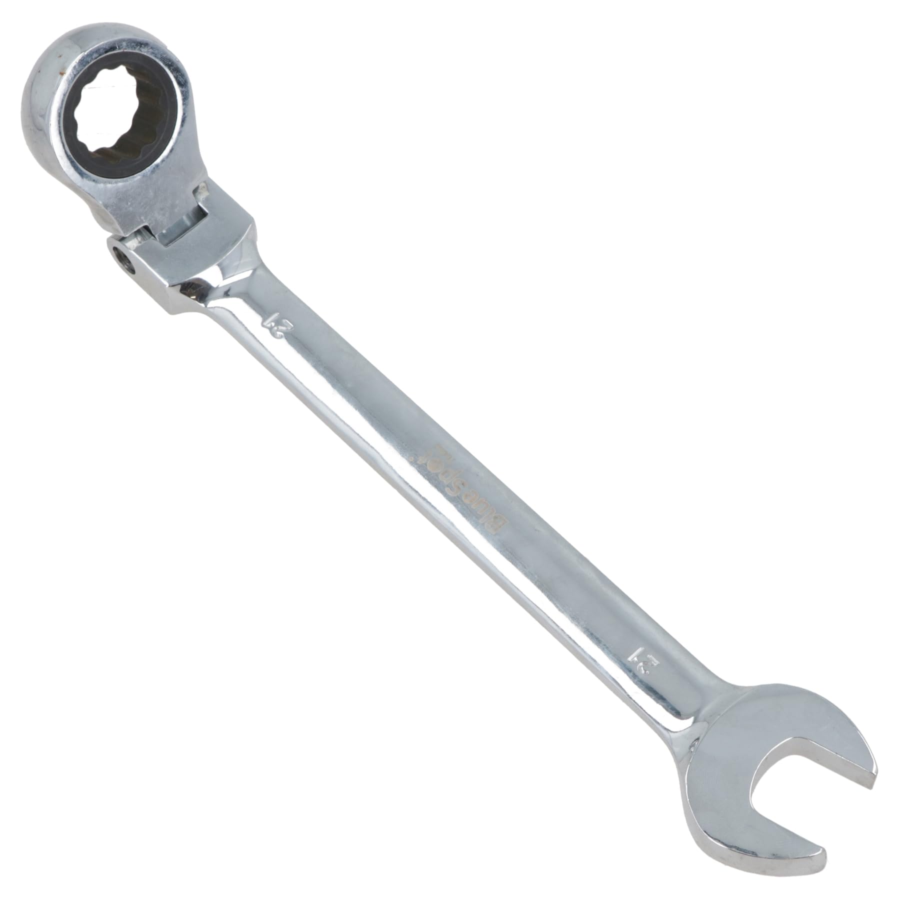 B&Q -  21mm Metric Flexible Flexi Head Ratchet Combination Spanner Wrench 72 Teeth