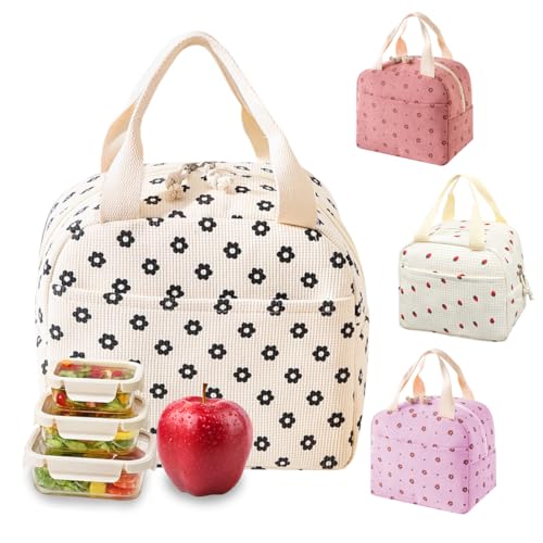 SHSMPXOY Bolsa Termica Porta Alimentos 10L, Pana Bolsa Comida Trabajo, Lunch Bag con Aislamiento, Nevera Portátil para Comida, Almuerzo, Trabajo, Viajes, Escuela y Picnic
