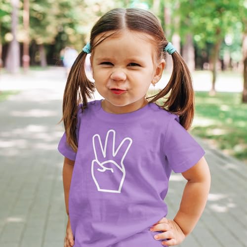 Olive Loves Third Birthday 3 Fingers Shirt for 3rd Birthday Outfit for Boys and Girls2