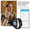 Smartwatch Uomo Donna, 1.85" Orologio Smartwatch con Effettua/Risposta Chiamate, 140 Sportive Smart Watch con Contapassi/Sonno/Cardiofrequenzimetro/SpO2, Impermeabil IP68 Smartband per Android iOS