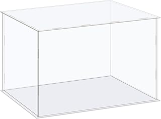 MECCANIXITY Acrylic Display Case Box Clear Dustproof Protection Showcase 16.1x12.2x10 Inch for Collectibles Display