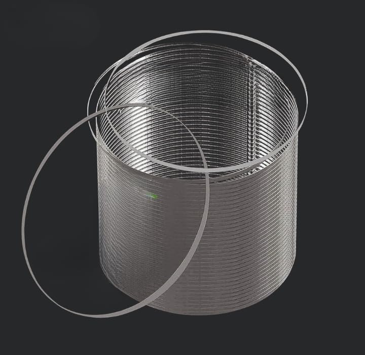 NEILL® High Gloss Round Acrylic Sheet 2mm Transparent (Pack of 16pcs) For DIY Art And Craft/School Office Project/Glass Painting (Size : 3x3 Inches)_Clear