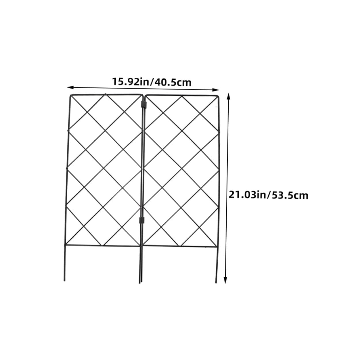 SEWACC 2 pièces Support Plantes Grimpantes Pliable Tuteur pour Vignes et Fleurs Accessoire Jardinage Polyvalent et Réutilisable
