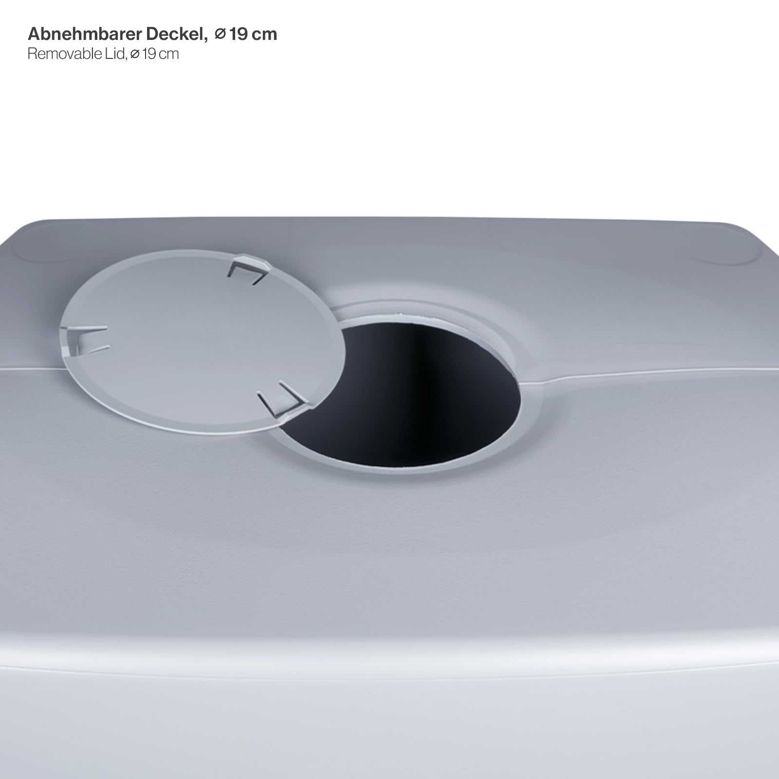 Kreher XXL Regentonne Aqua Tower Kunststoff, Auslaufhahn (350 L, Grau) | Robustes Regenfass aus PP mit Deckel und Fallrohr-Anschluss, edel-schlichtes Design als Regenwasserspeicher im Garten