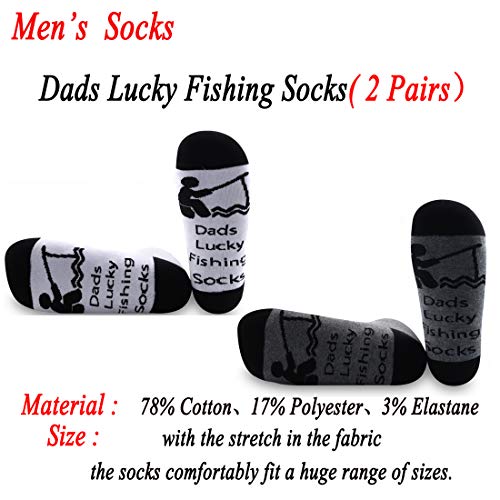 JXGZSO Fishing Socks Born to Fish Fishing Gifts Fishing Gifts for Men Christmas Gift Dads Lucky Fishing Socks2