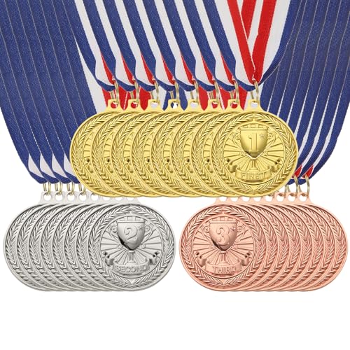 Médailles de récompense rondes PATIKIL en métal pour jeux