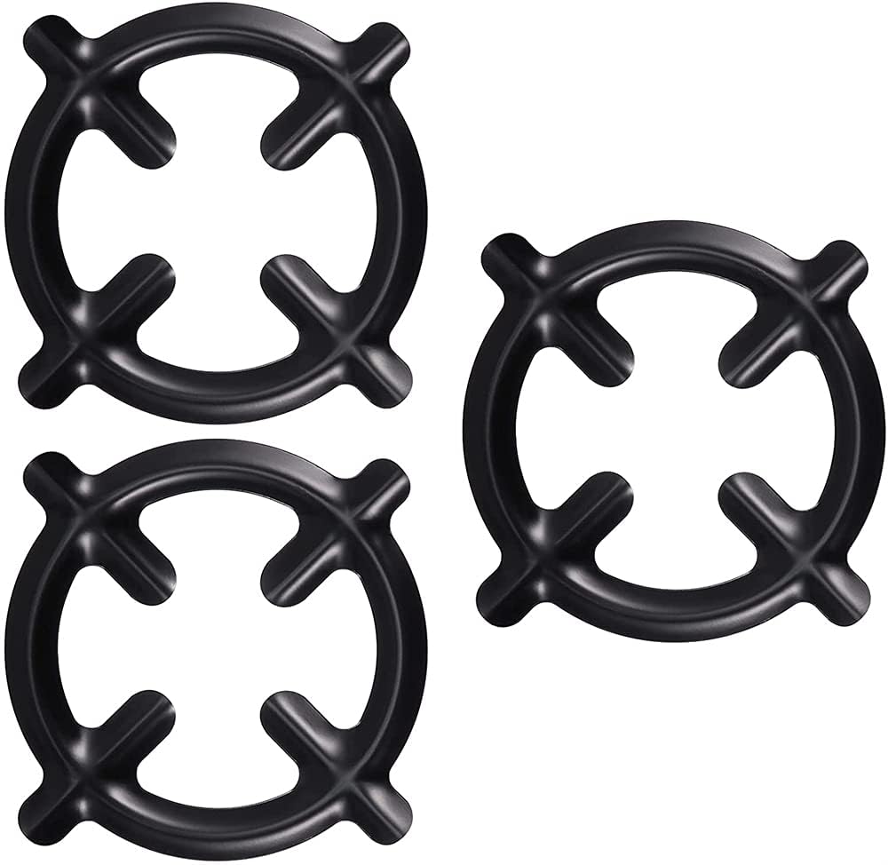 Khazna Non Slip Stove Stand/Moka Pot Holder/Coffee Pot Holder/Gas Range Burner Grate/Gas Oven Burner Grates Pan Holder Stand Stove Rack Milk Pot Holder for Gas Hob