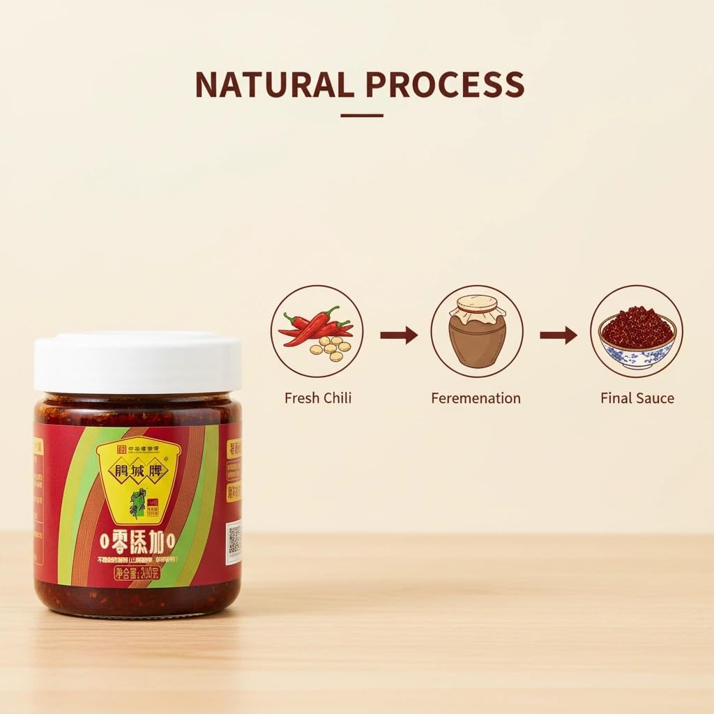 Chinesische Doubanjiang Fermentierte Bohnenpaste - 360g (1 Glas) - Sichuan Style Spicy Broad Bean Sauce für Rührbraten, Schmorgerichte & Hot Pot