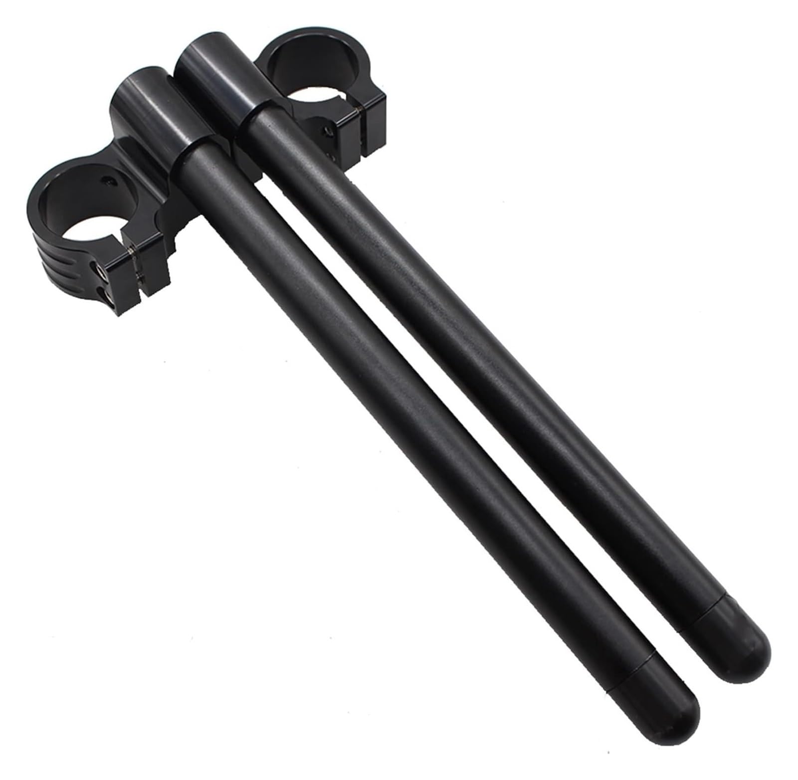 Alzas Manillar Motocicleta Manillar Elevador De Motocicleta Clip-Ons Barras De Manillar De Horquilla Clip Ons Manillar De Motocicleta Universal CNC De Aluminio(Riser Black 37mm)