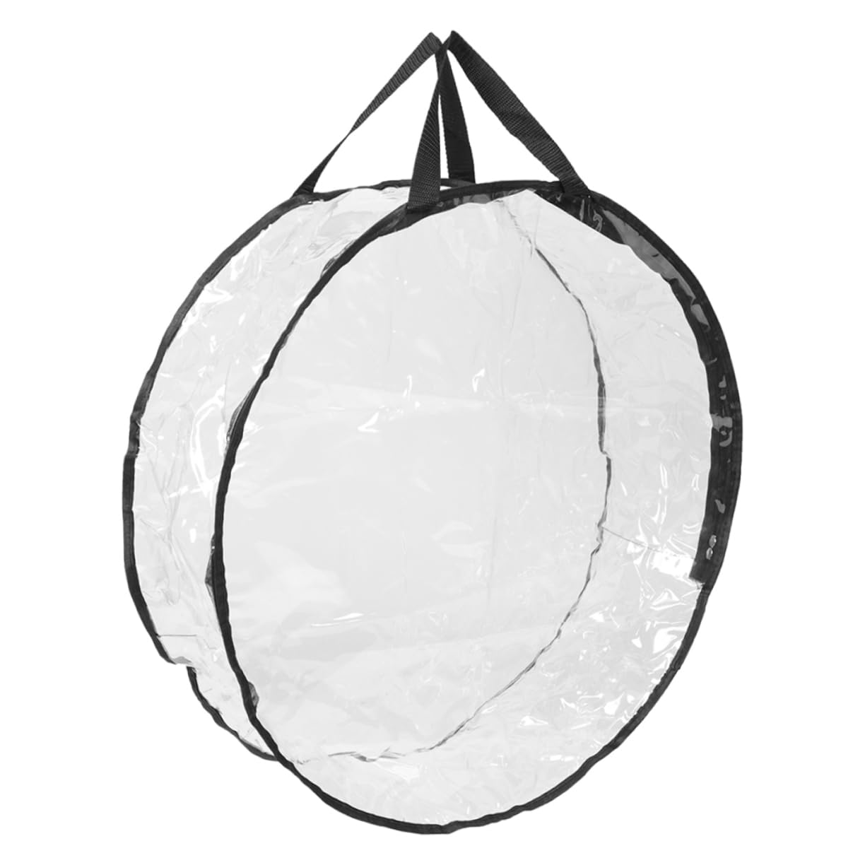 Levemolo 24 Inch Round Xmas Wreath Bag Christmas Garland Pouch Decorative Storage Container Plastic