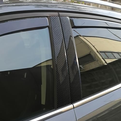 Image of Car Door Pillar Decor Cover Decals for 2011-2020 Dodge Durango Accessories Carbon Fiber Exterior Stickers