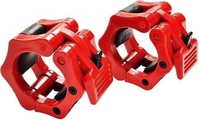 ZEDI Olympic Barbell Clamp Collars Quick Release Barbell Clips for 50mm Bars | Plastic Locks for Weightlifting Rods, Powerlifting & Gym Training | Secure Fit | Multi Color (Pair)-image-20