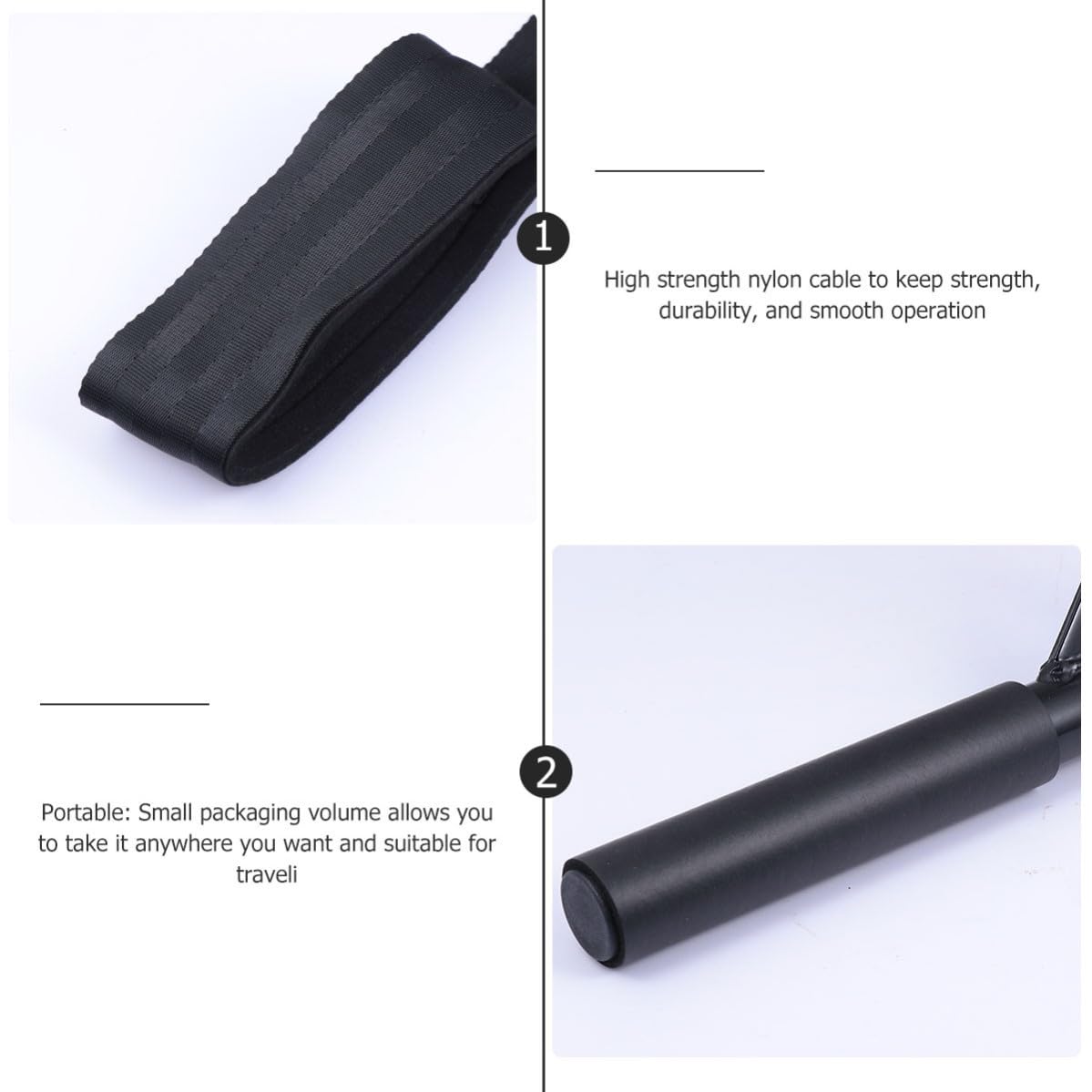 Ciieeo Kit de Entrenamiento para Sistema de Poleas Lat 9 Piezas Portátil
