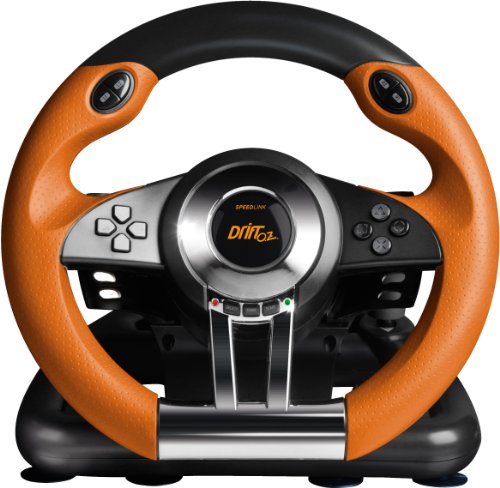 DRIFT O.Z. Racing Wheel - for PS3, black-orange