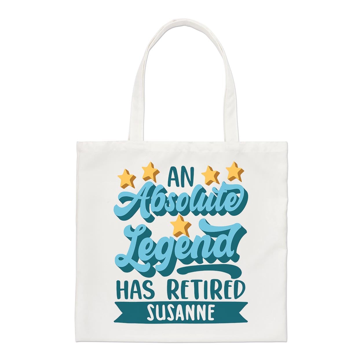 Personalised An Absolute Legend Has Retired Regular Tote Bag Retirement Shopper