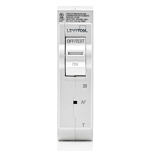 Miniatura 2 de Leviton LB120-AFT - Disyuntor de rama AFCI de 1 polo, 20 A, magnético térmico, 120 V, color blanco