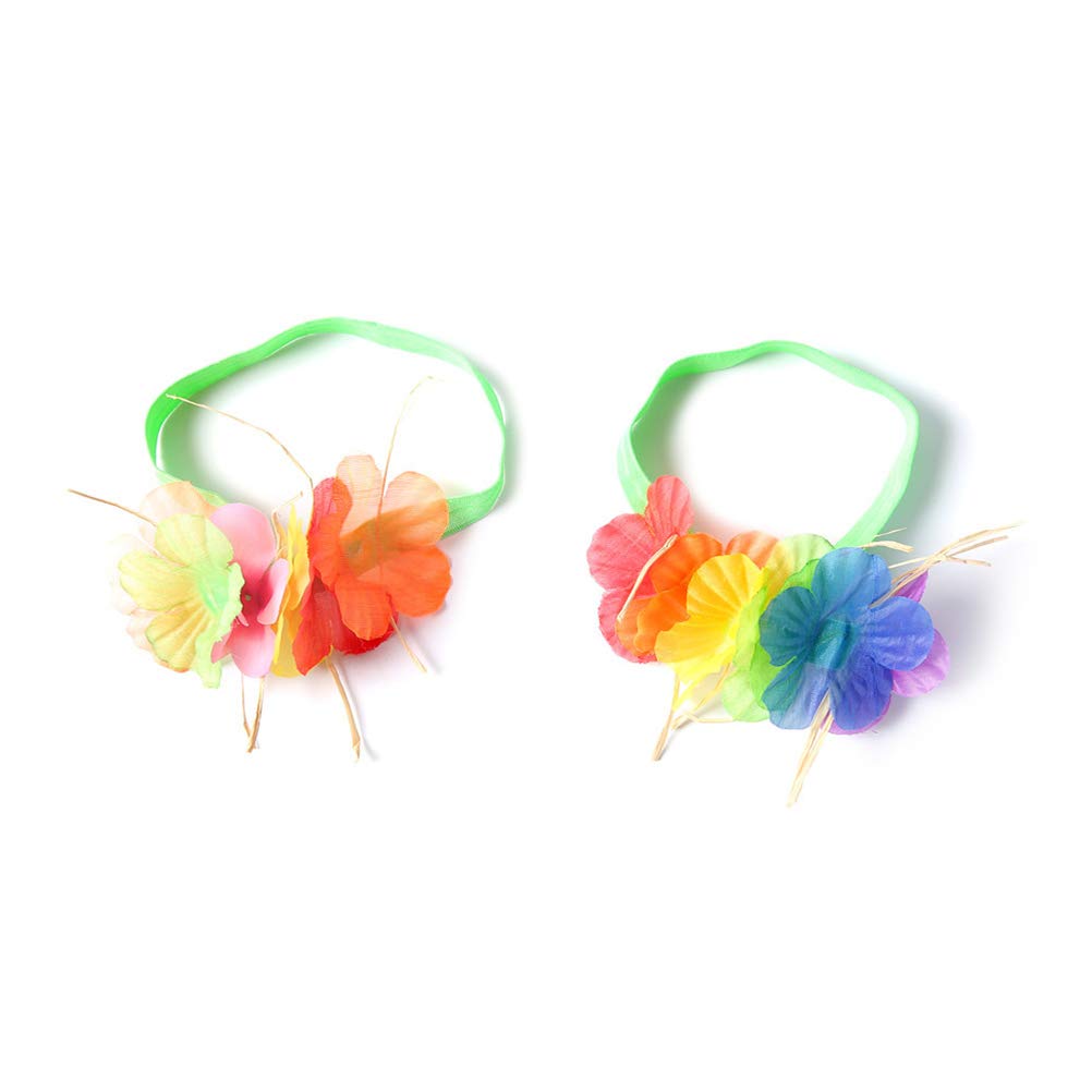 1 Juego Trajes Falda Hula Mujer Falda De Hawaiana Mujer Falda De De Las Mujeres Vestido De Los Niños Perder Flores