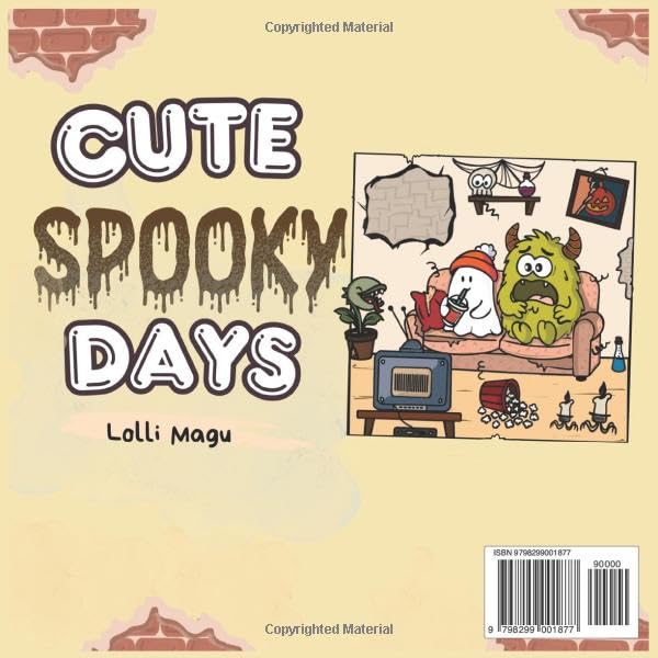 Cute Spooky Days: Coloring Book for Adults and Teens | 50 Unique Spooky-Cute Designs of Creepy Charming Creatures for Fun and Stress Relief image 3