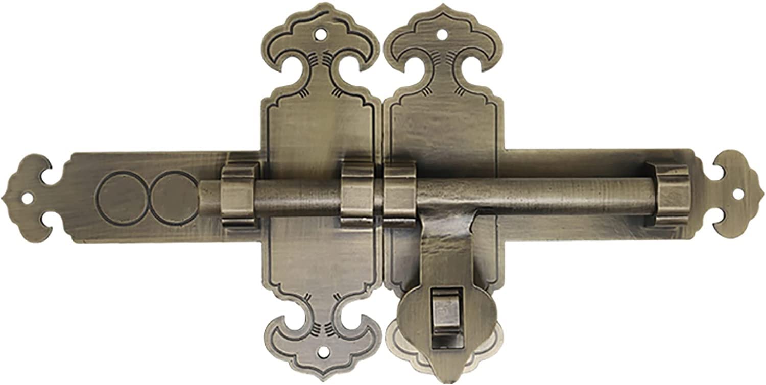 Stainless Steel Sliding Bolt Lock, Slide Bolt Lock, Slid. Door and Gate Latch Multicolor 25-60cm(Bronze,25cm)