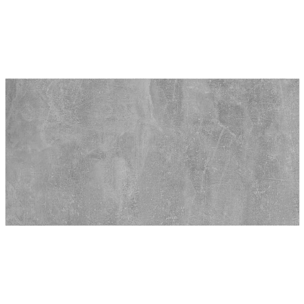 Regał na książki, 8 szt., szary betonowy, materiał drewnopochodny, 80 x 30 x 1,5 cm, półka regałowa do systemu regałów ściennych, ścianka działowa, możliwość rozszerzenia, do przechowywania