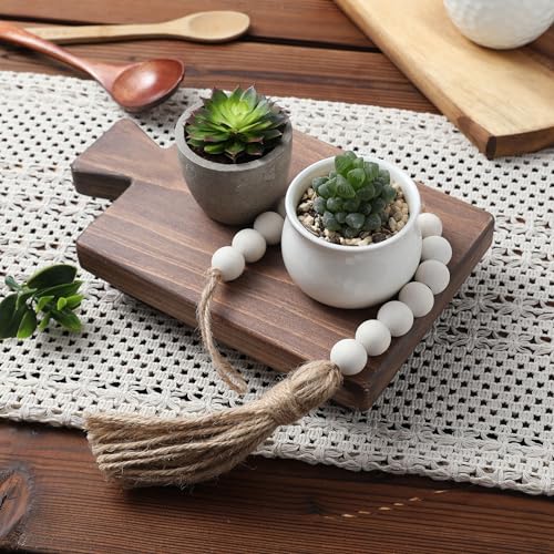 Image of GRID FORTE Wood Pedestal Stand, Wood Riser, Mini Display Stool for Bathroom, Kitchen Soap Tray, Sink Room Decor Candle Plant Tray, Modern Rustic Holder, Soap Bottles Decorative Stand (Special Walnut)