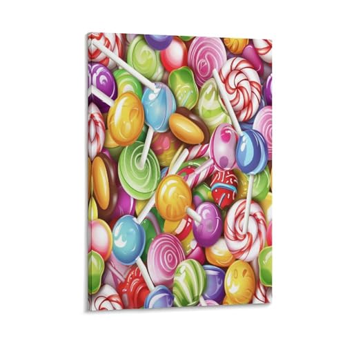 Impression sur toile de bonbons haute définition pour salon et séjour