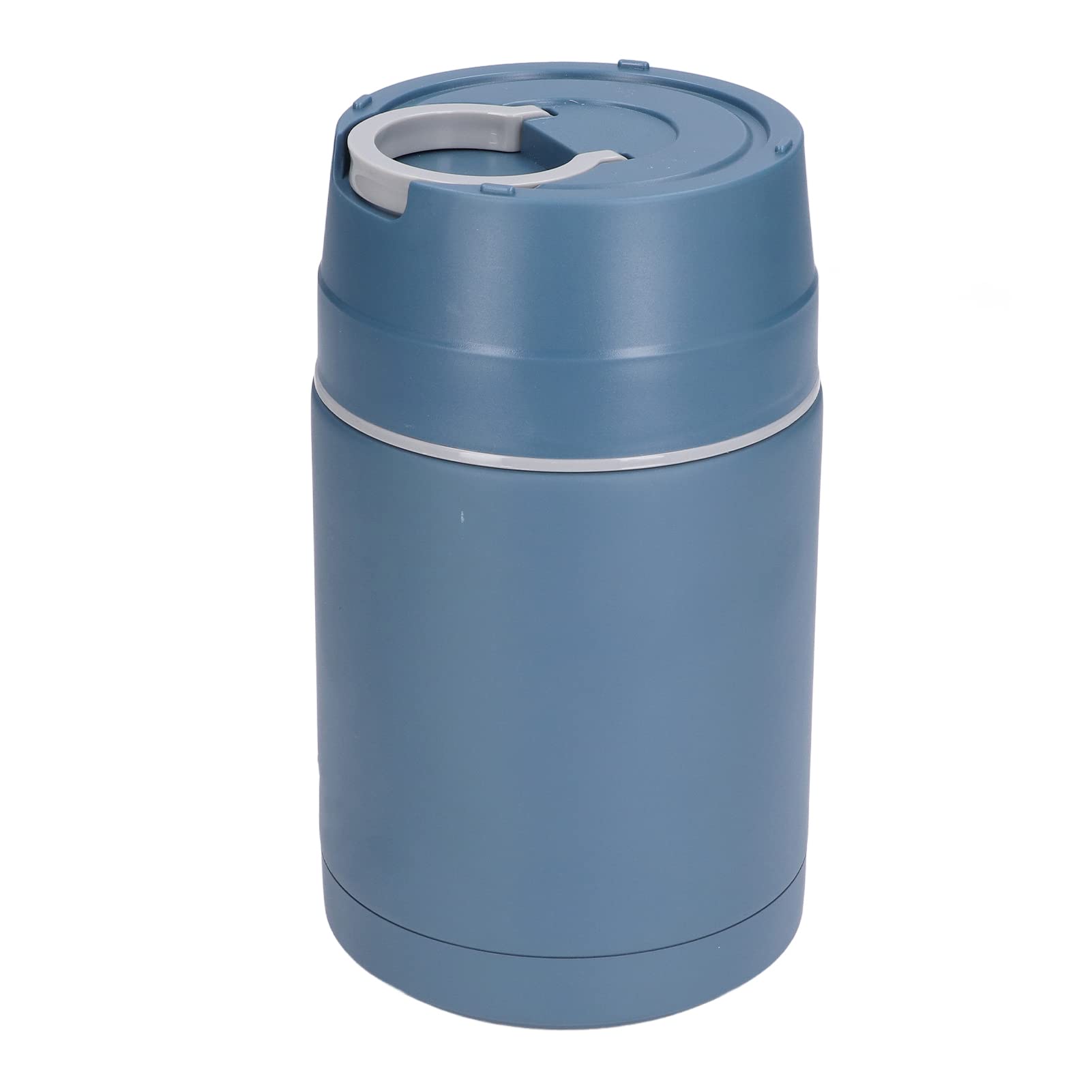 Nikou Contenitore termico per alimenti in acciaio inox 304, 1000 ml, con cucchiaio pieghevole, blu, contenitore termico per alimenti caldi o freddi