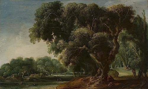 Cuadro sobre lienzo Jacob Van Geel paisaje forestal SERENDIPITP 60x90cm para decoraciones del hogar
