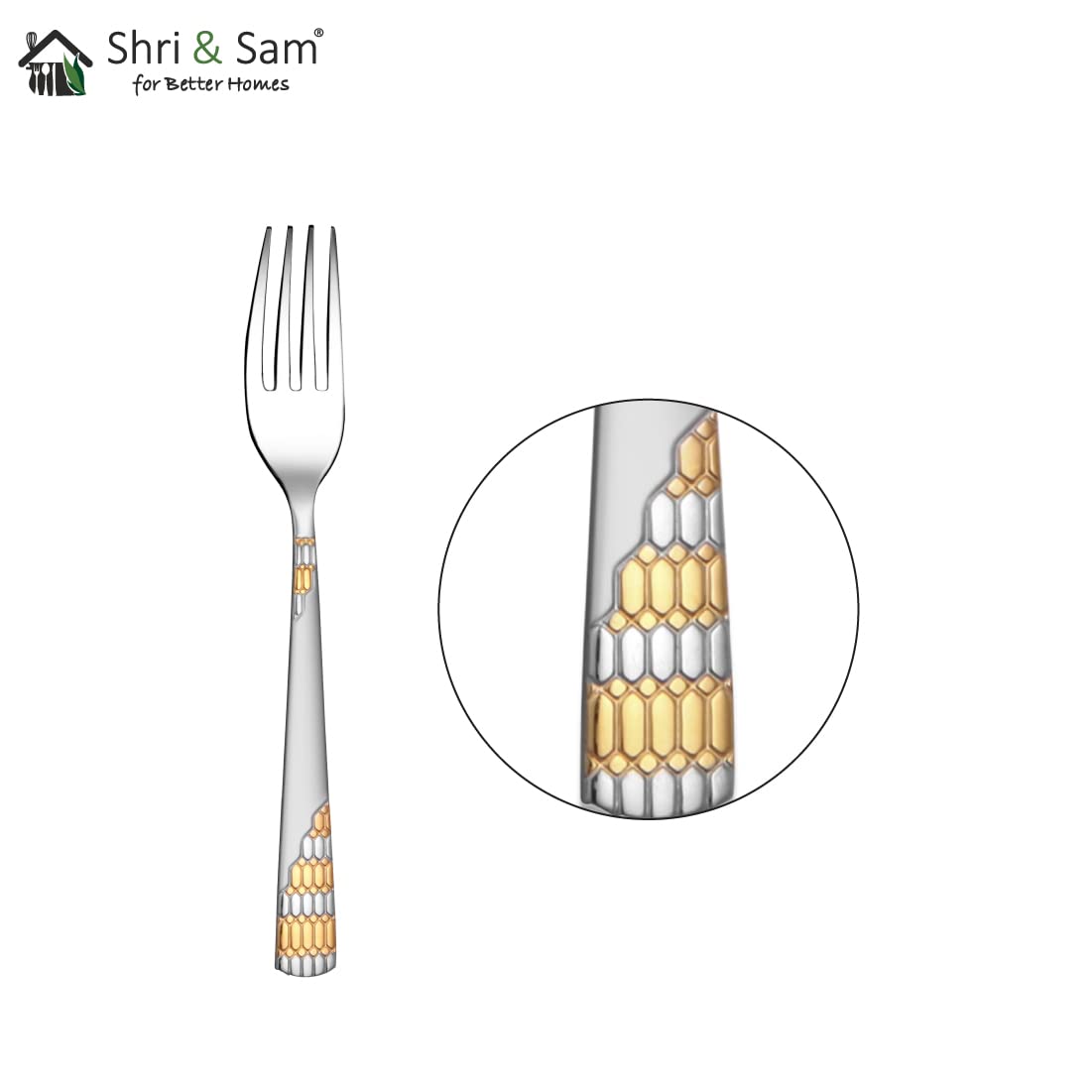 Shri & Sam Stainless Steel Lavish Tea Fork,6 Pieces 1