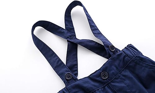 Miniatura 6 de Conjunto de pantalones cortos azules para bebé, trajes formales para bebés