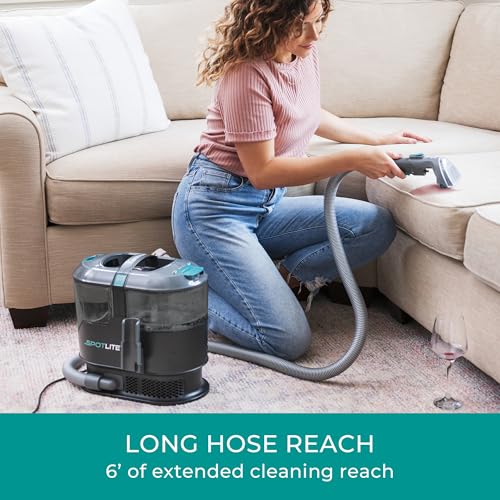 Image of Kenmore KW2001.01 Upgrade SpotLite Portable Carpet Spot Cleaner & Pet Stain Remover, 17Kpa Powerful Suction with Versatile Tools for Upholstery, Couches, Car and Auto Detailer, Black