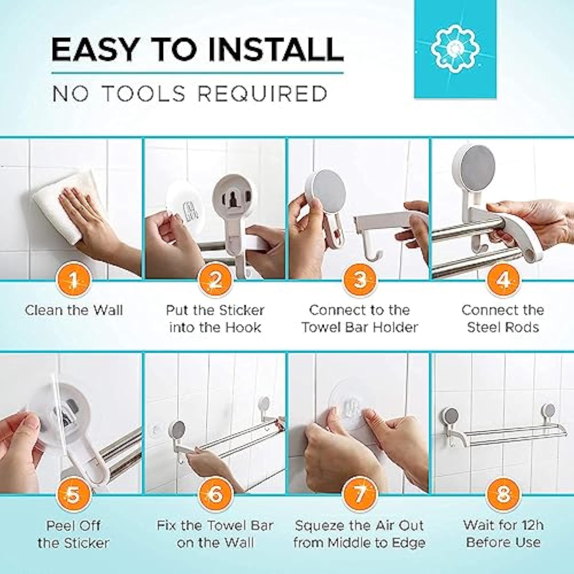 Volo Towel Rod for Bathroom and Kitchen