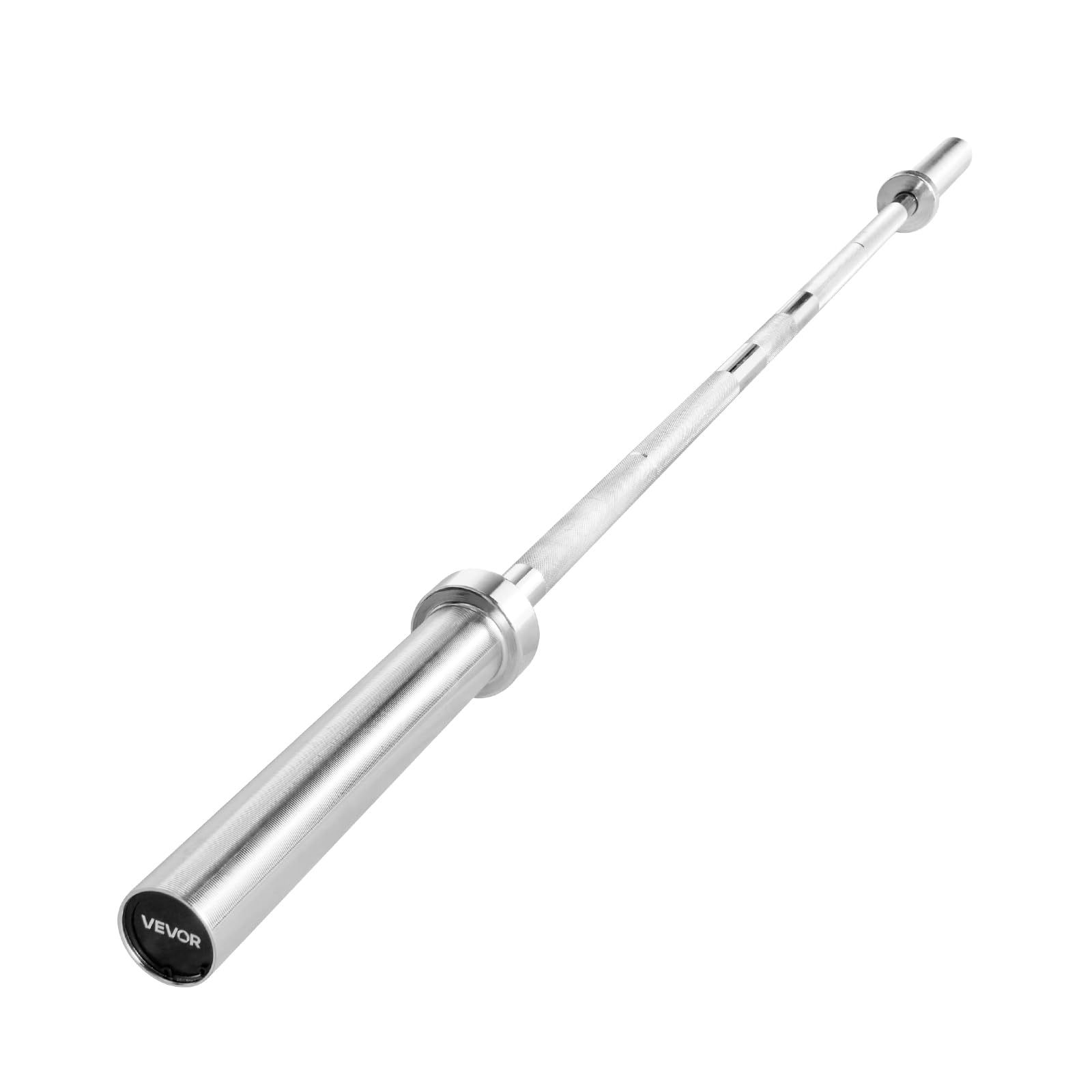 VEVOR Langhantelstange verchromte Zugstange 182 cm mit geriffeltem Griff für Krafttraining Gewichtheben Kniebeugen Kreuzheben Bankdrücken, Hantelstange für 5 cm Hantelscheiben mit 227 kg Tragkraft