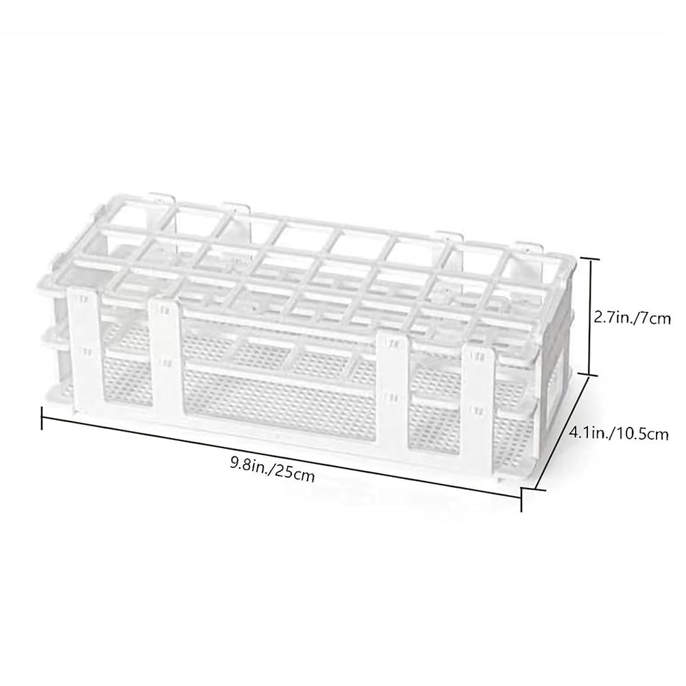 Glas für Reagenzglas-Set 24 Stück 80 Ml Glas für Reagenzgläser mit Korkstopfen und 24 Löcher Kunststoffröhrenhalter für Testlabor