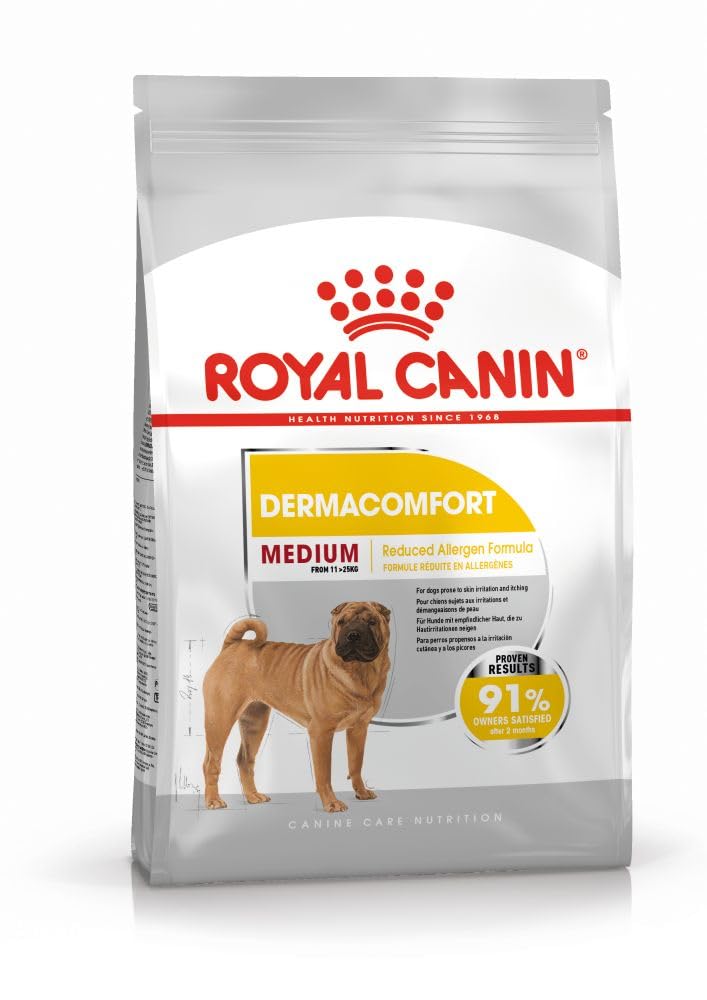 Royal Canin - Croquettes Medium Dermacomfort - Sac De 12 Kg