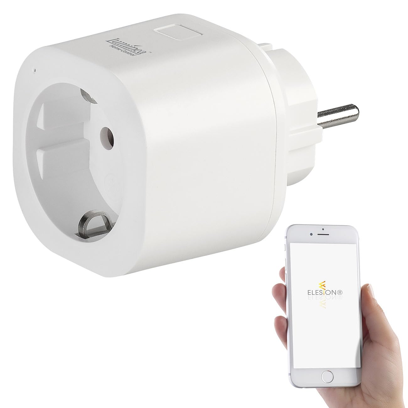 Luminea Home Control Steckdose Smart: 3er-Set WLAN-Steckdosen, Amazon Alexa & Google Assistant komp., 16 A (WLAN Steckdose Fernbedienung, Schaltbare, Dose)