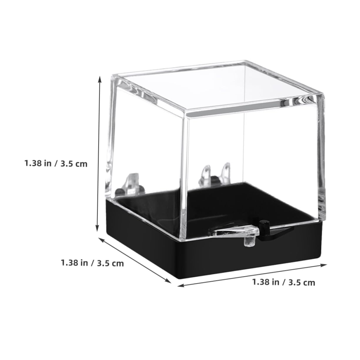 10St Kuchenform Ausstellungsbehälter Probenvitrine Box mit Mineralsteinen Protect schutzzelt Probenbehälter Mineralienvitrine Spar Aufbewahrungskiste Musterbox Container Plastik