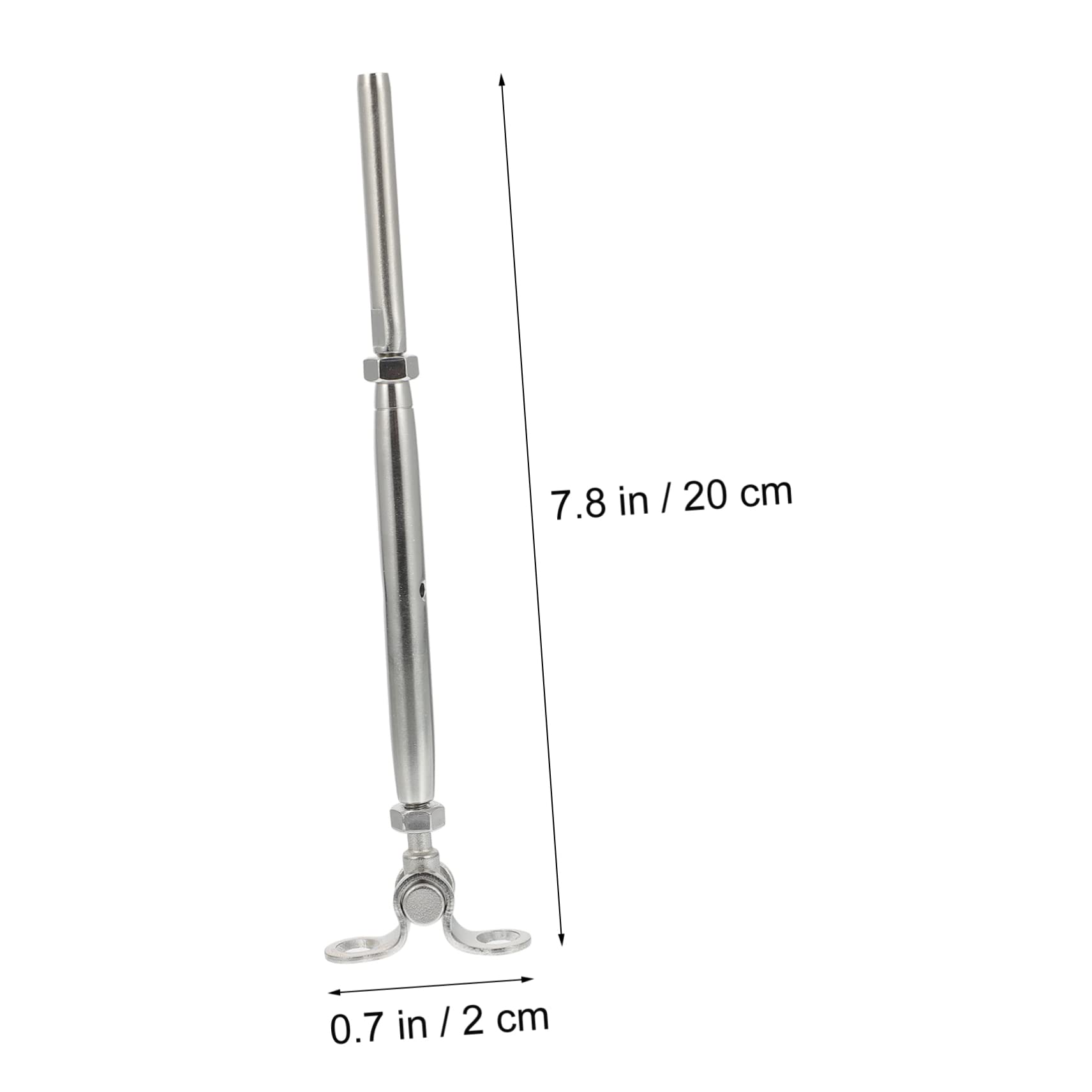 VILLCASE Rotatable Railing Connector Stainless Steel for Wire Cable Rope Stairs Deck Cable Kit