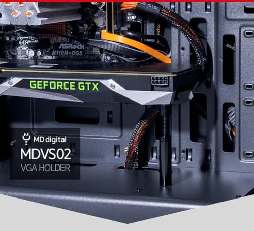 Soporte Magnético Ajustable para GPU de Aluminio Negro - Imagen 7