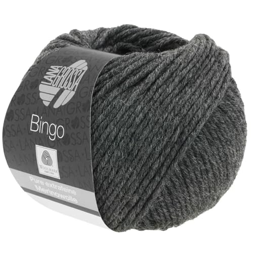 Preisvergleich Produktbild Lana Grossa Bingo 004 Bingo antrazit 50g Wolle